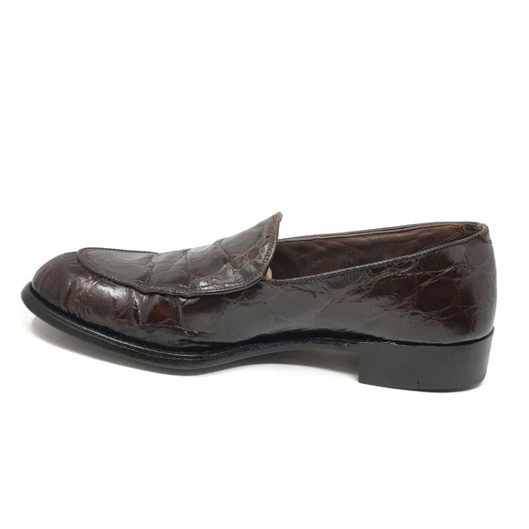 FootJoy Loafers Shoes Size 8.5 C Brown Alligator main image 10